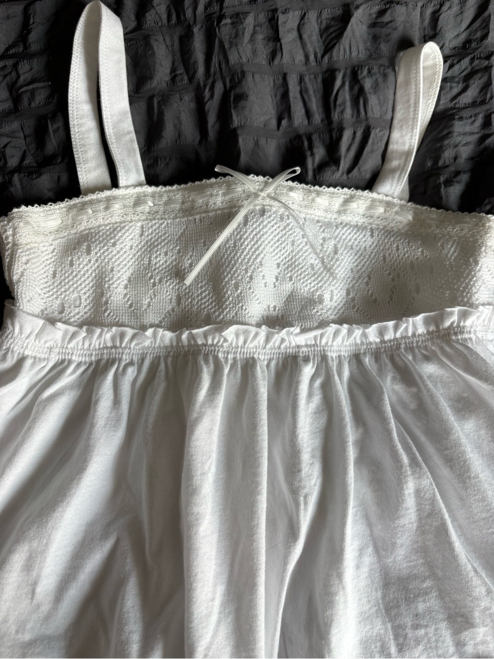 Old Navy White Flowy Girls Tank Size 6/7 - Picture 4 of 5